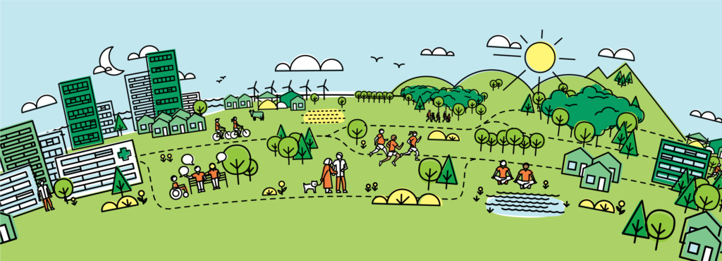 beter in het groen, green deal, zorg, gezondheid, infographic, illustratie, mediquest, act impact